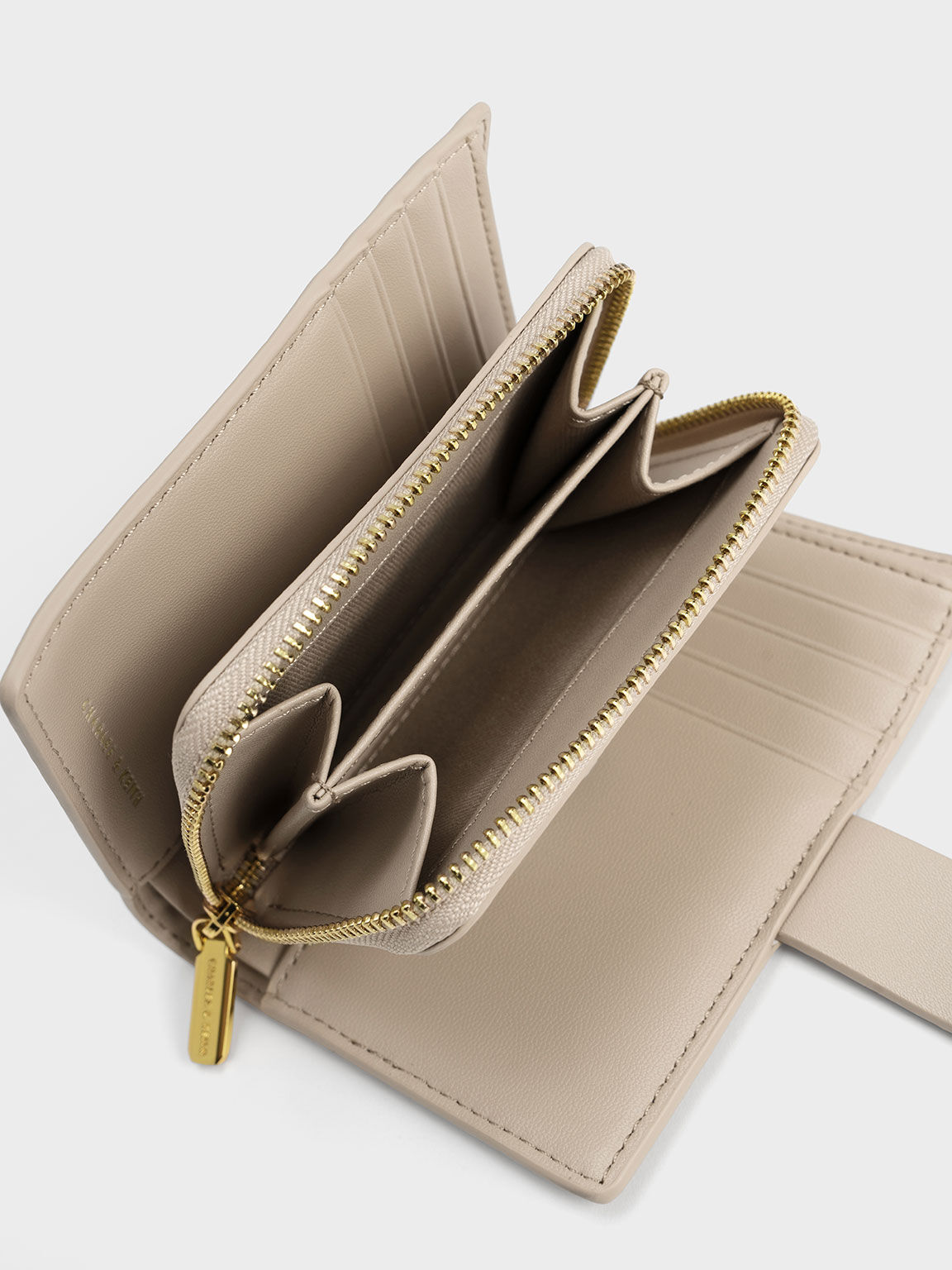 Daki Belted Wallet, Beige, hi-res