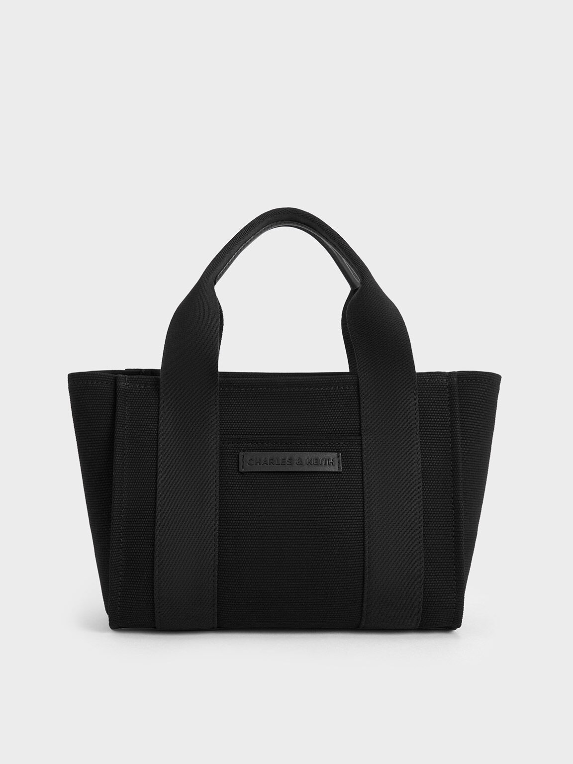 Kay Canvas Tote Bag, Noir, hi-res