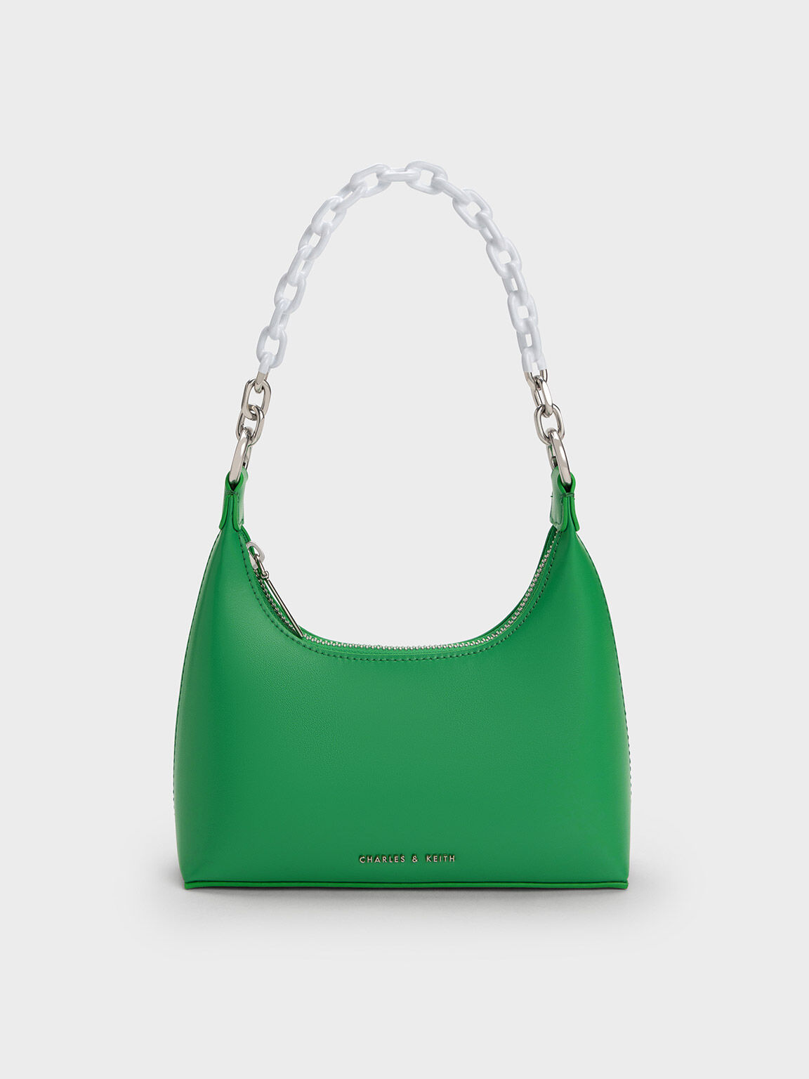 Green Koi Chain Handle Shoulder Bag - CHARLES & KEITH TH