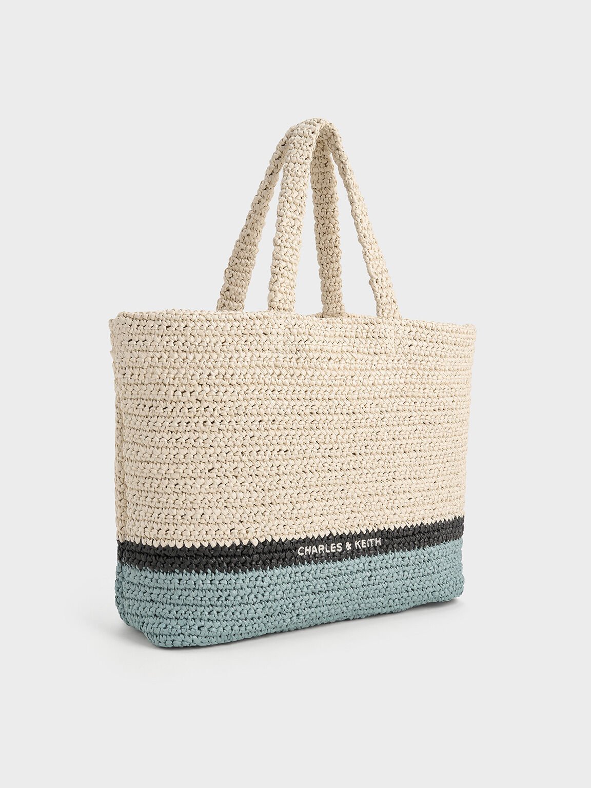 Allegra Knitted Tote Bag, Cream, hi-res