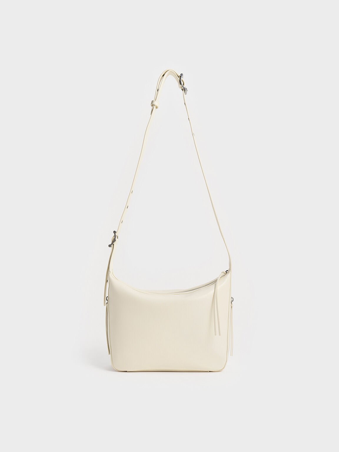 Xylia Hobo Bag, Cream, hi-res