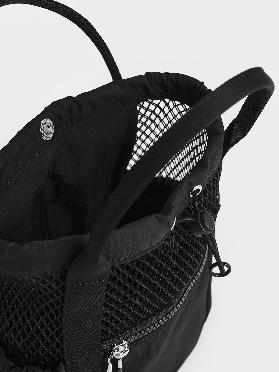 Terra Mesh & Nylon Multi-Way Bag, Noir, hi-res