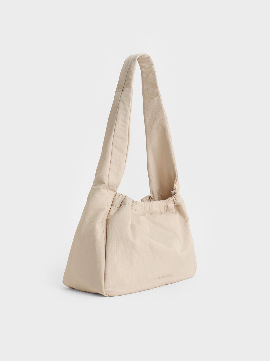 Terra Mesh & Nylon Shoulder Bag, Oat, hi-res