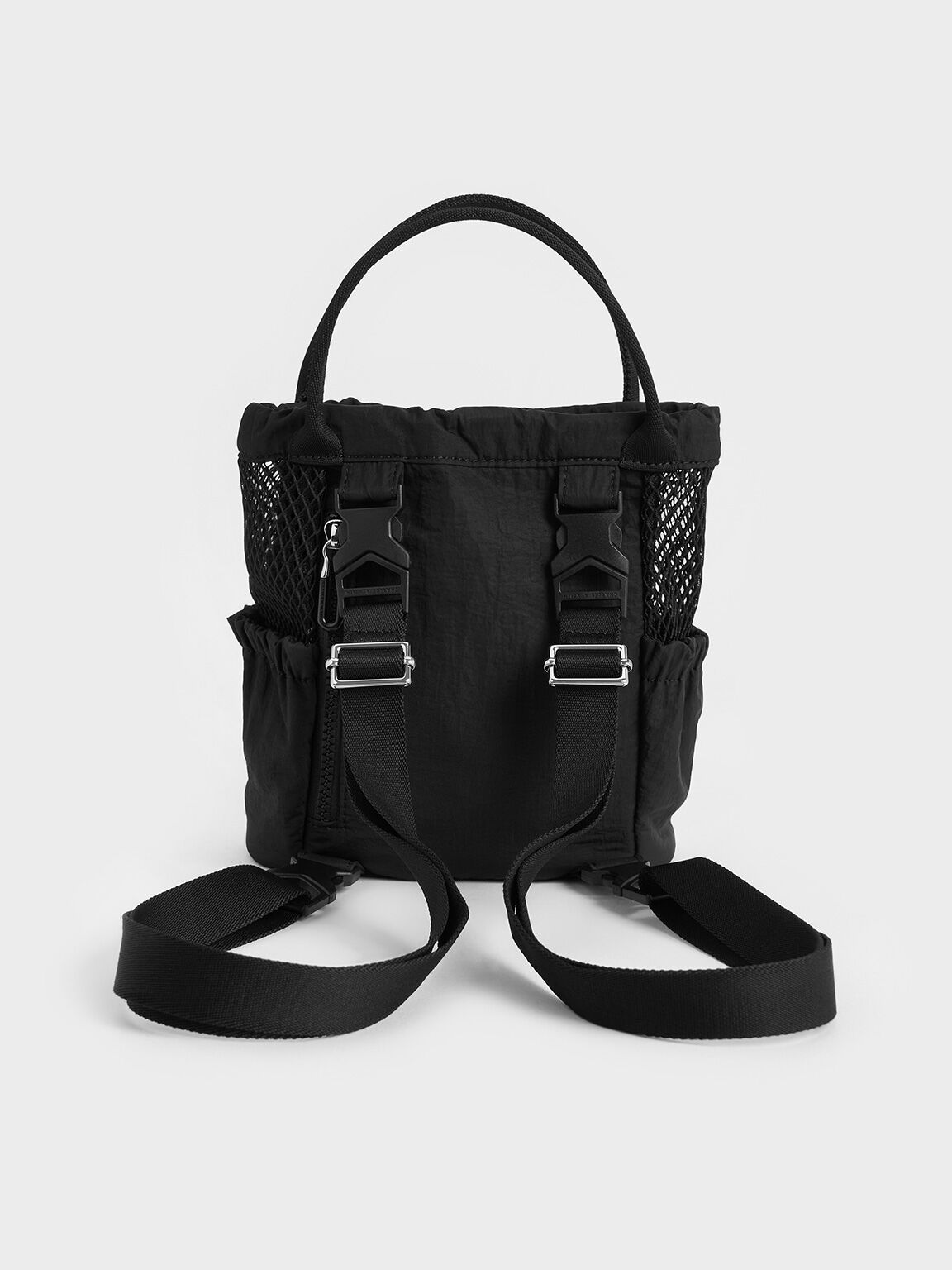 Terra Mesh & Nylon Multi-Way Bag, Noir, hi-res