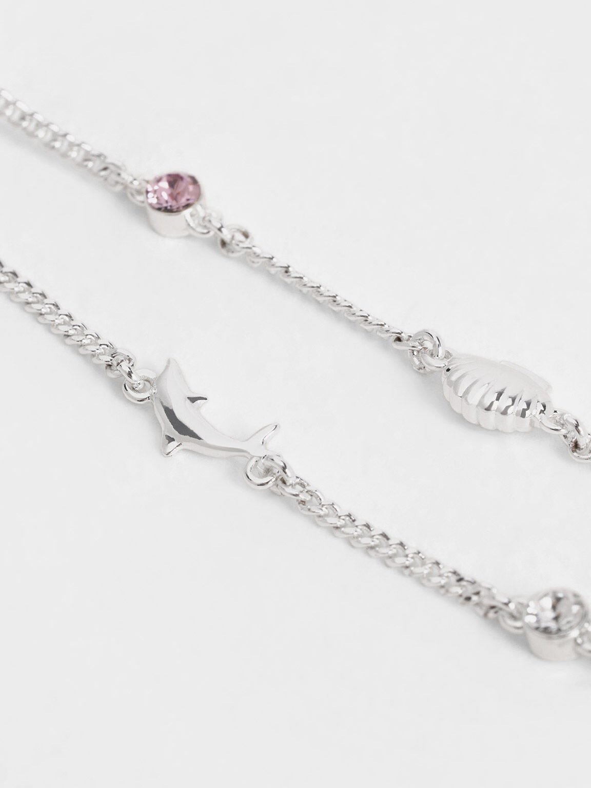 Oceana Crystal Necklace, Silver, hi-res