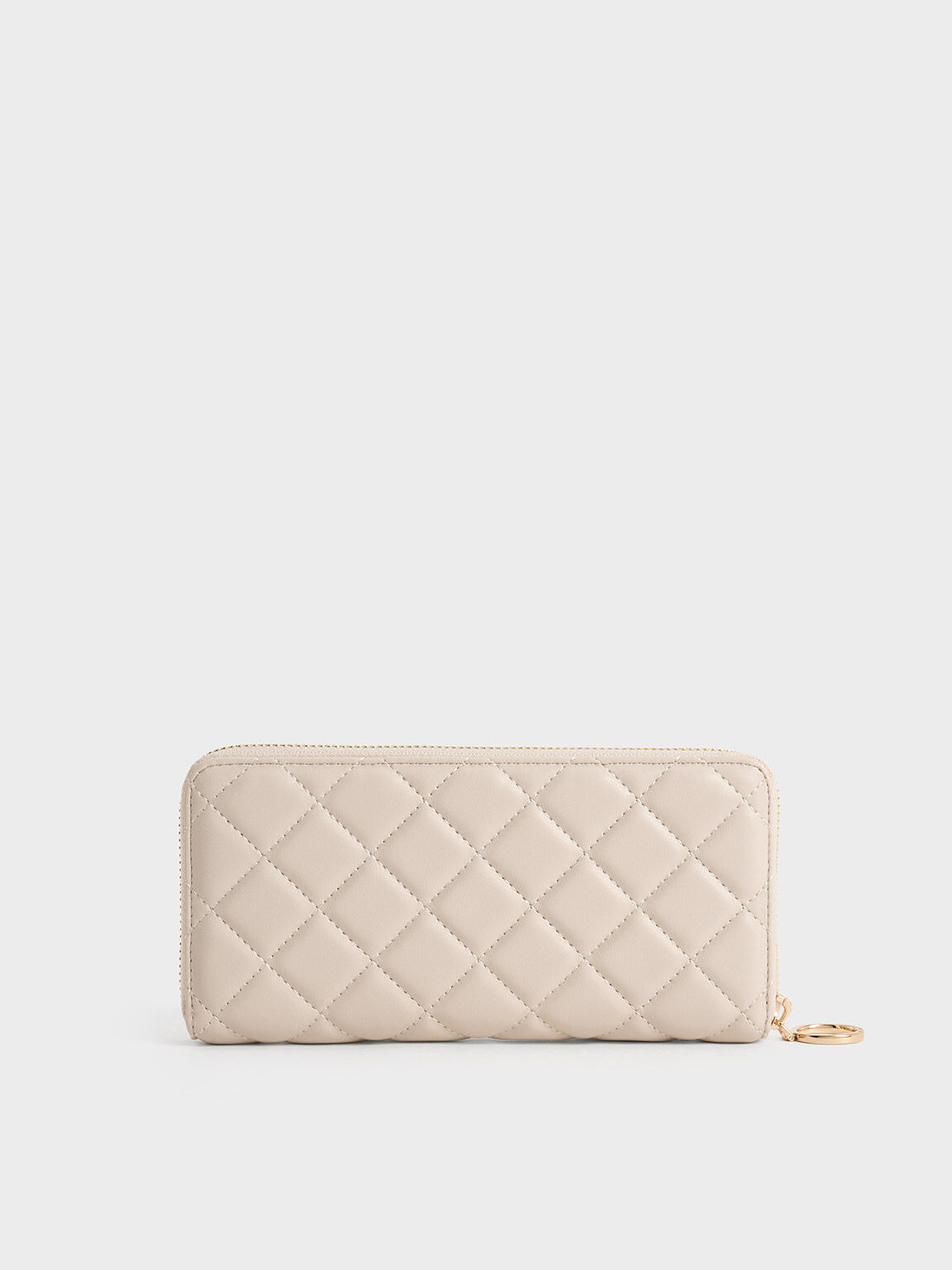 Cressida Quilted Long Wallet, Oat, hi-res