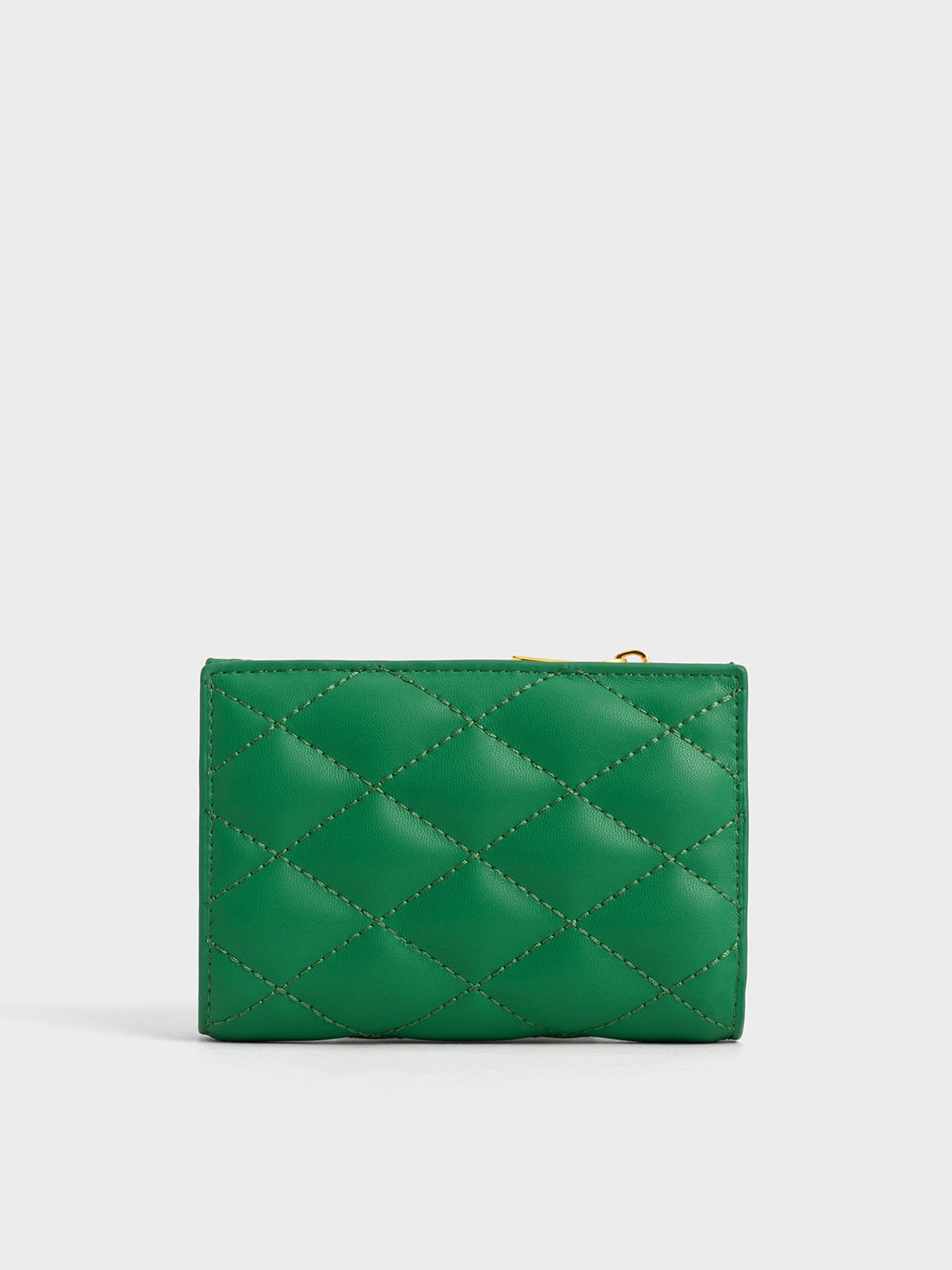 Lillie Quilted Mini Wallet, สีเขียว, hi-res