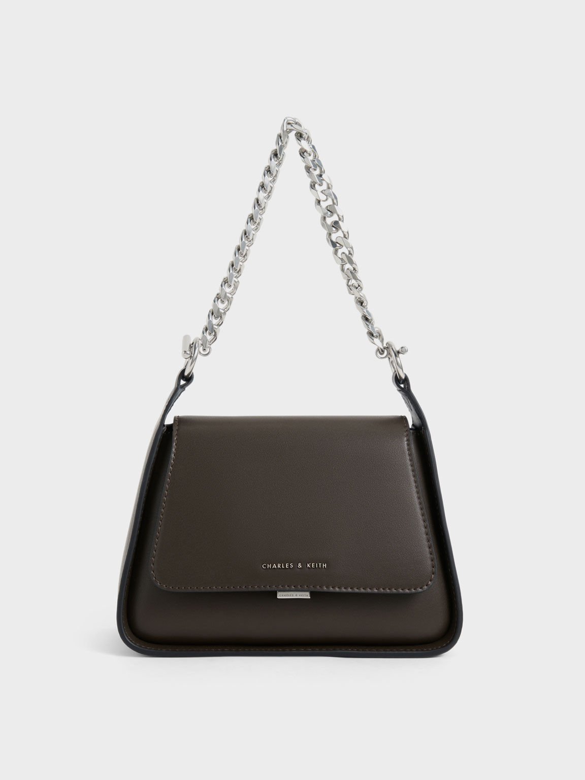 Moss Top Handle Trapeze Bag, CHARLES & KEITH