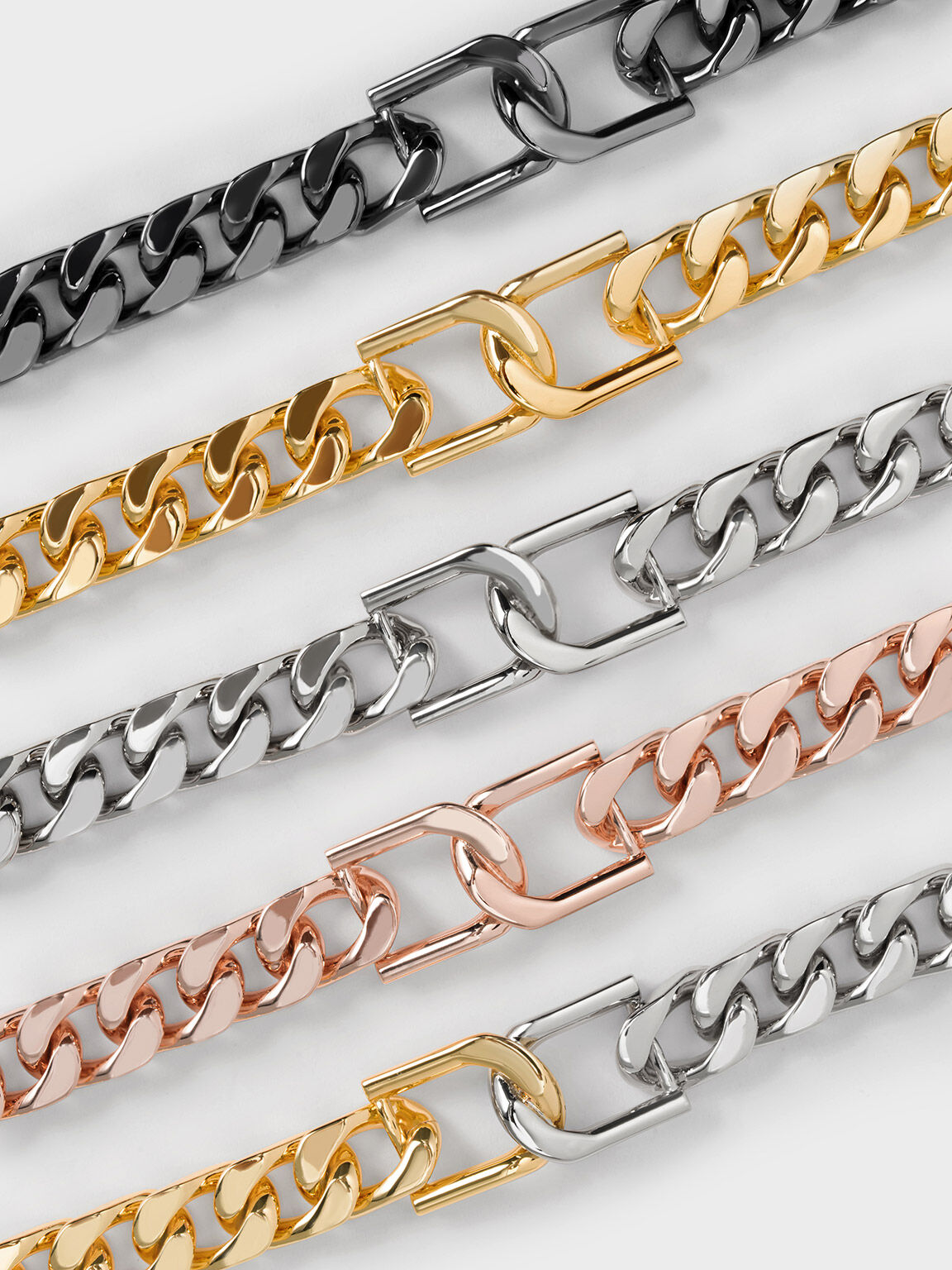 Multicoloured Gabine Chain-Link Bracelet - CHARLES & KEITH TH