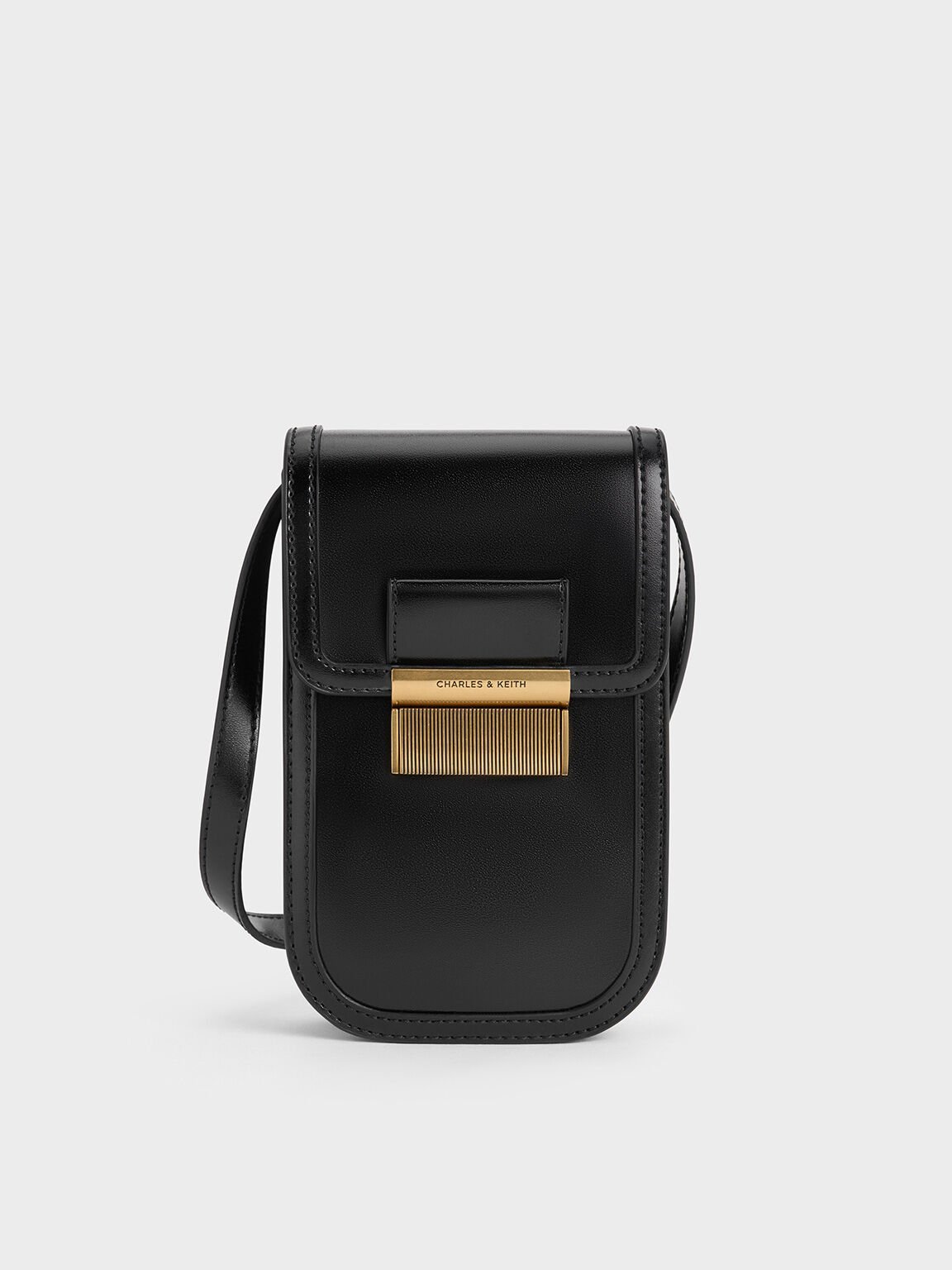 Mini Charlot Elongated Crossbody Bag, Black, hi-res