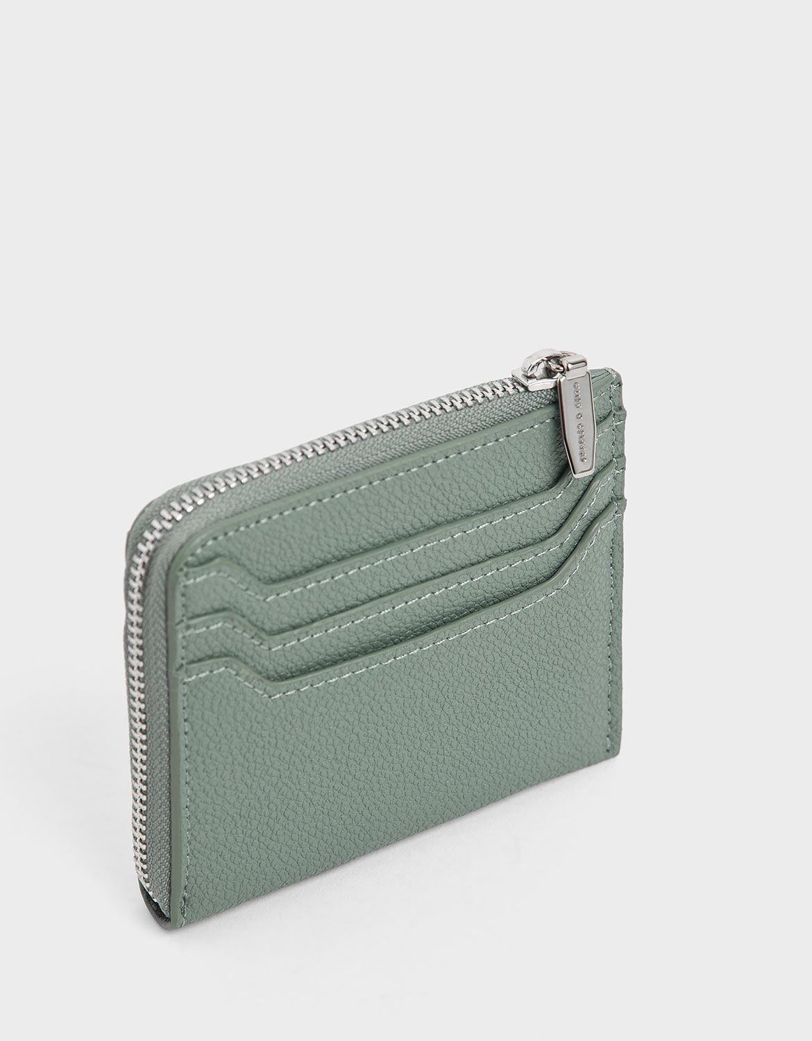 Small Zip Pouch, Sage Green, hi-res