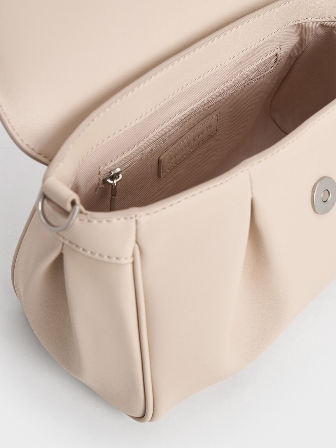 Calla Front Flap Chain-Handle Bag, Oat, hi-res