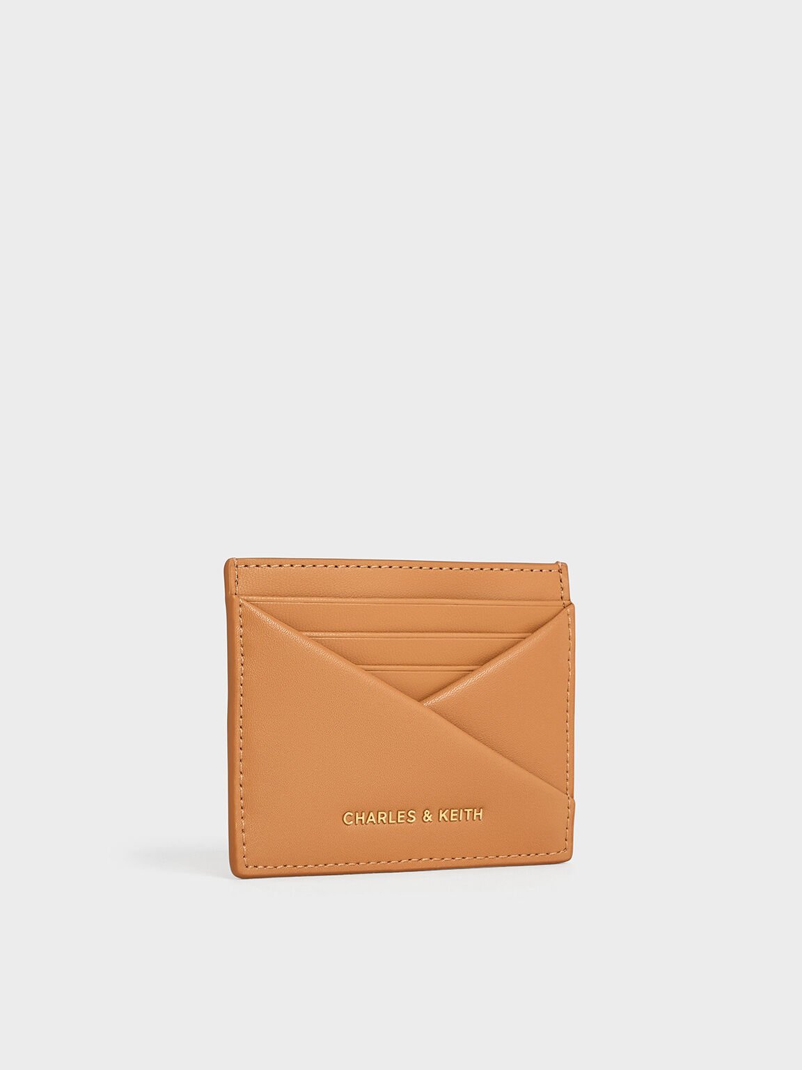 Midori Geometric Card Holder, Toffee, hi-res