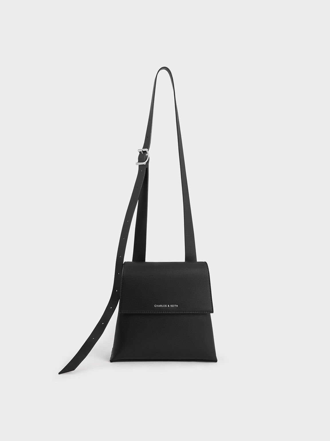 Marceline Trapeze Crossbody Bag, Noir, hi-res