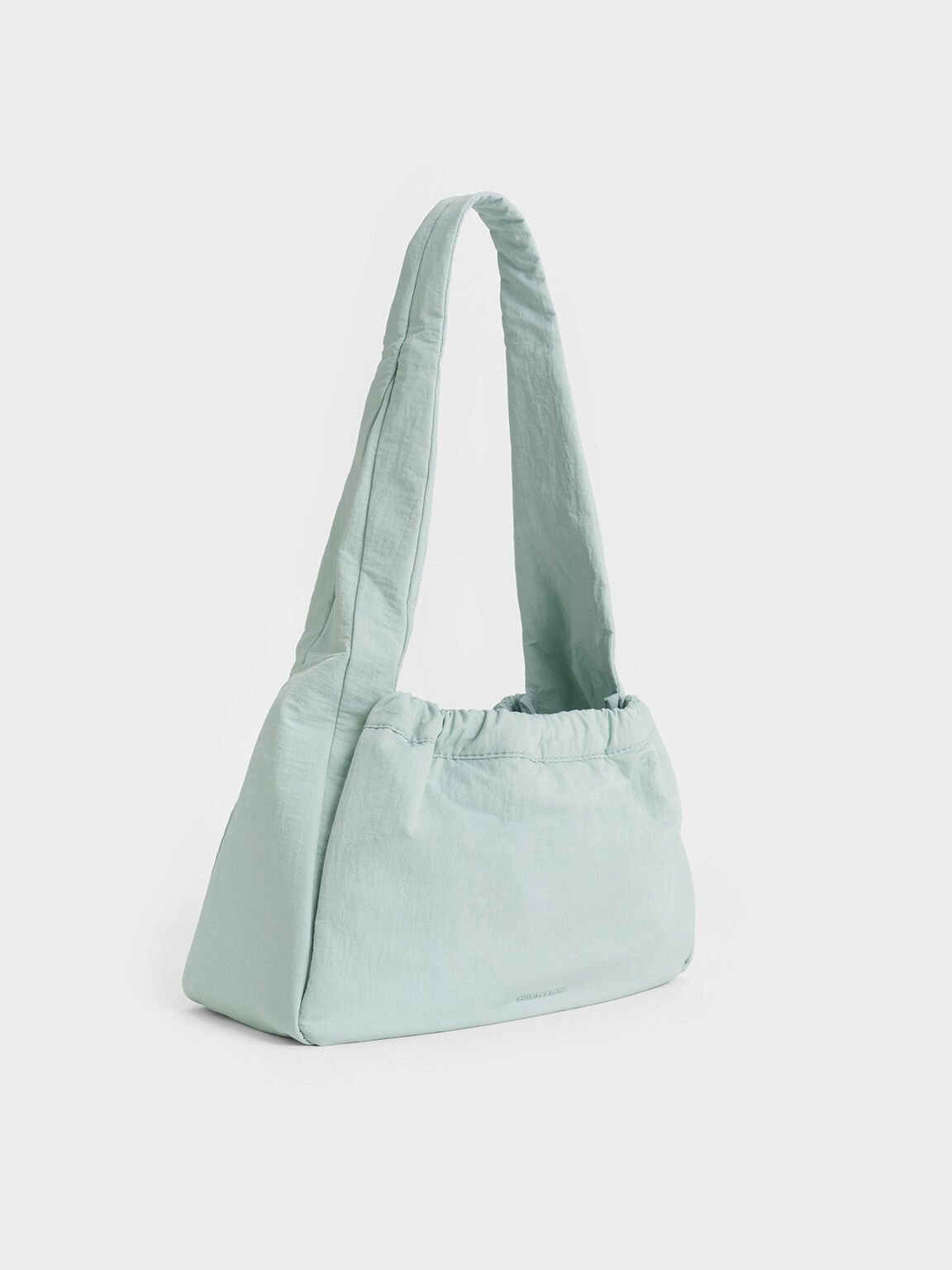 Terra Mesh & Nylon Shoulder Bag, Sage Green, hi-res