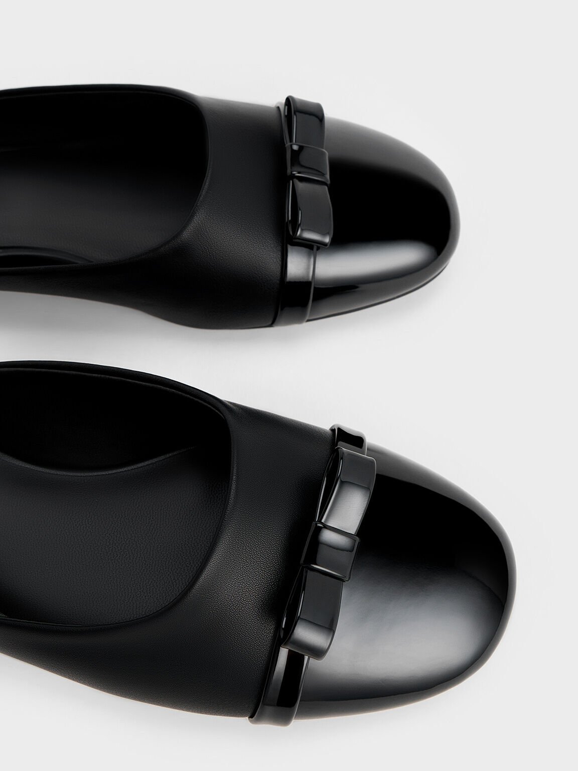 Bow Toe-Cap Mules, Black, hi-res