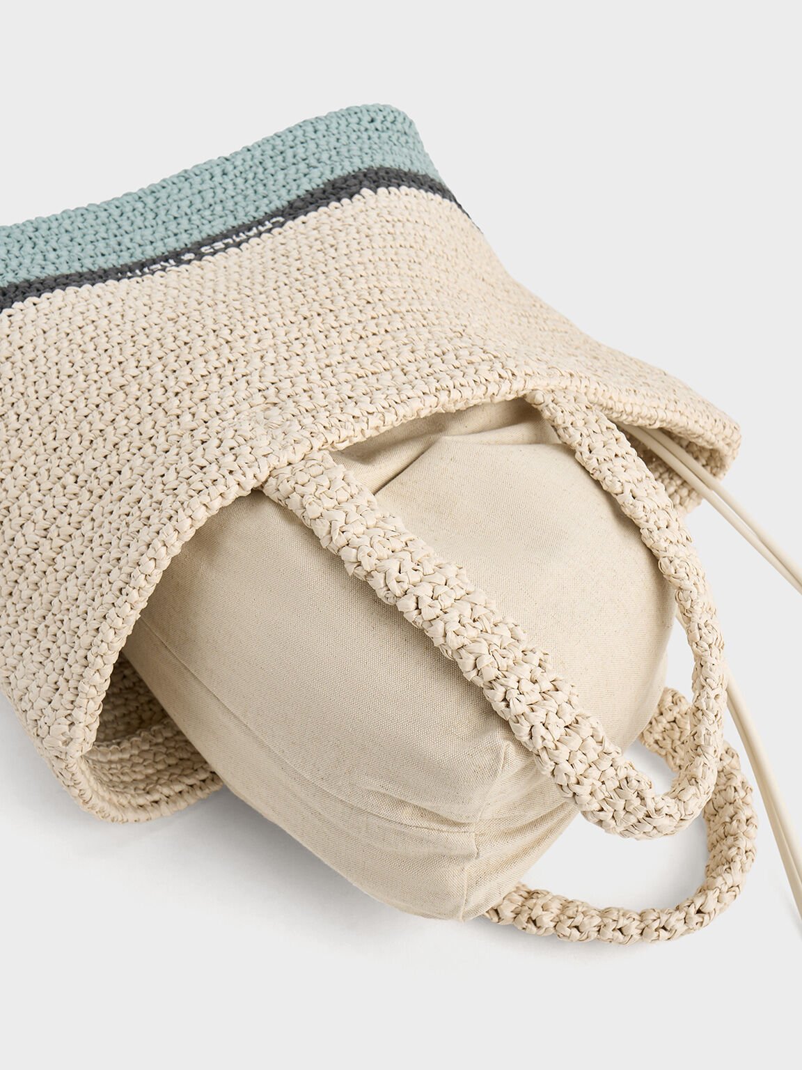 Allegra Knitted Tote Bag, Cream, hi-res