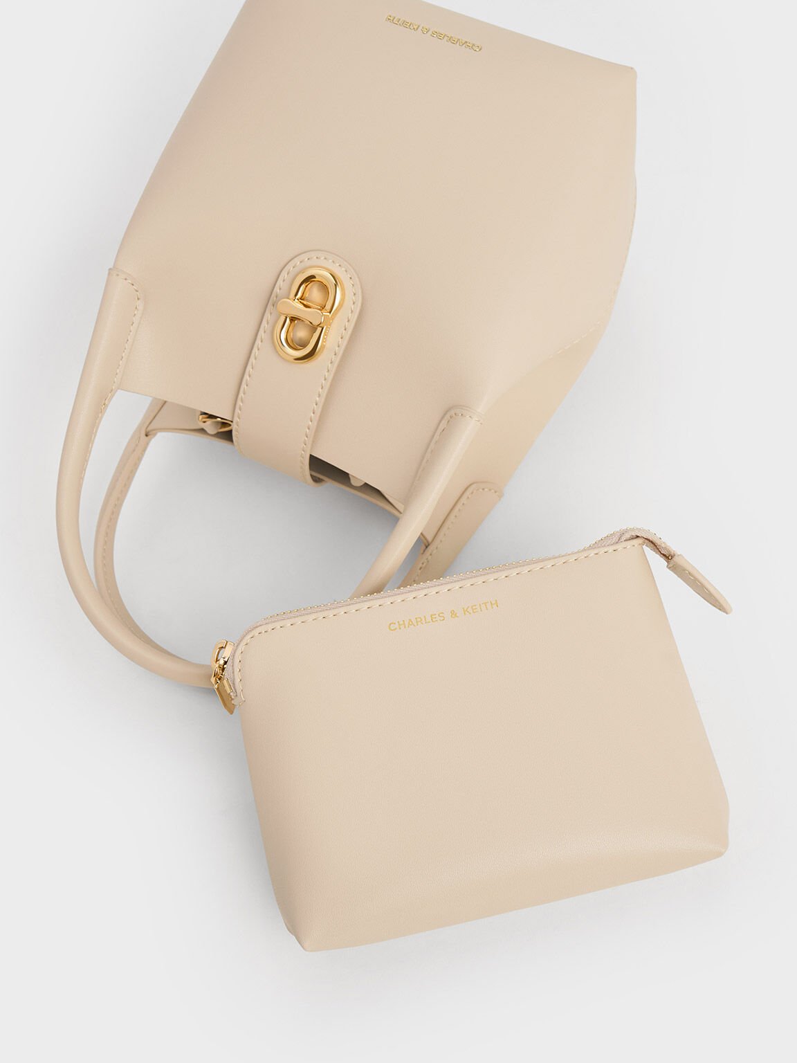 Aubrielle Bucket Bag, Oat, hi-res