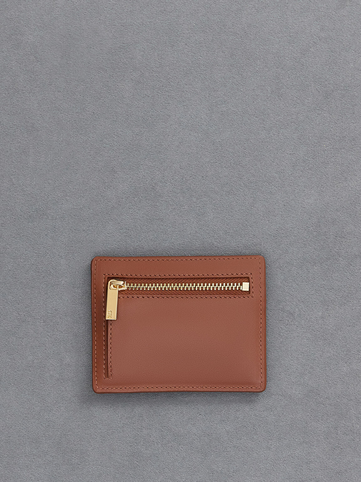 Leather Multi-Slot Card Holder, Cognac, hi-res