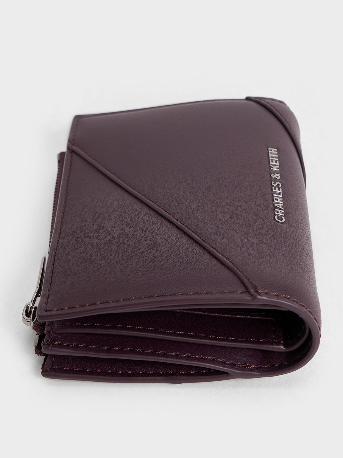 Trin Stitch-Trim Wallet, Plum, hi-res