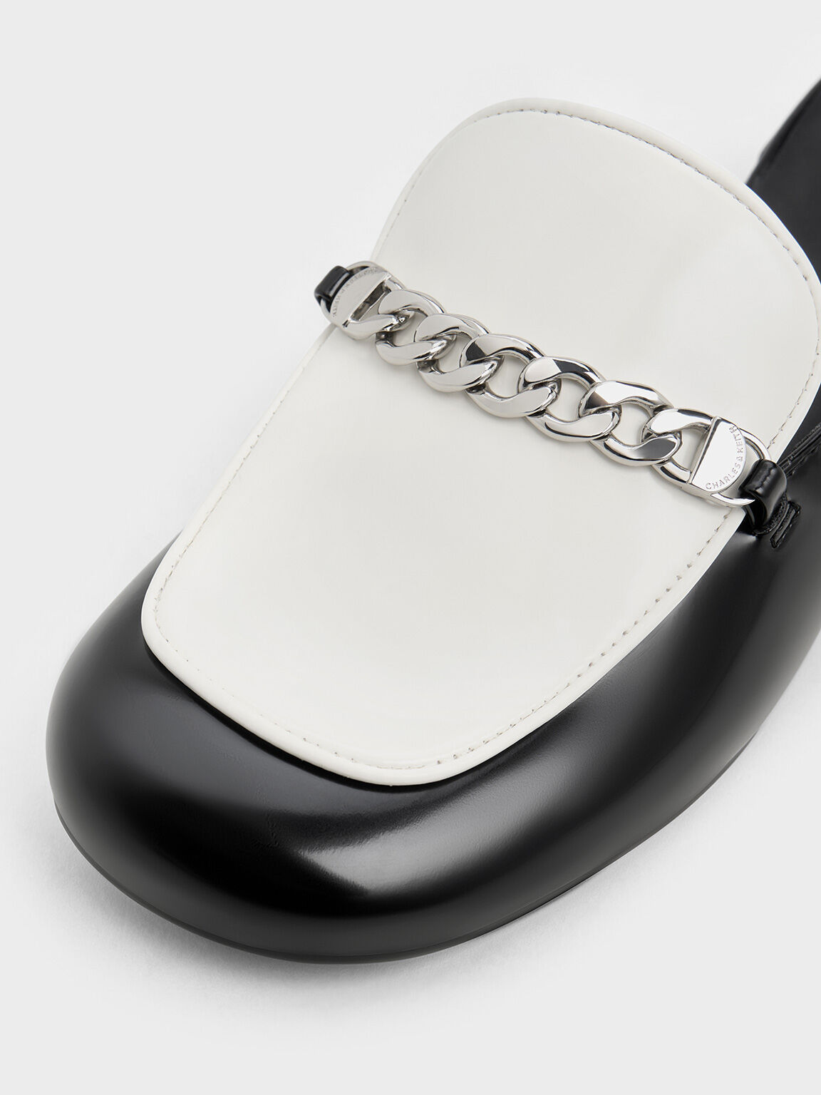 Two-Tone Chain-Link Mules, Multi, hi-res