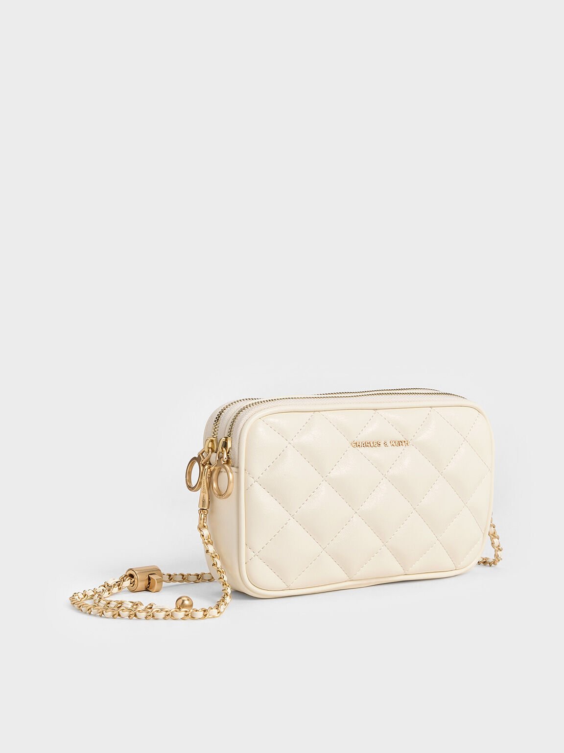 Mini Apfra Quilted Crossbody Bag, Cream, hi-res