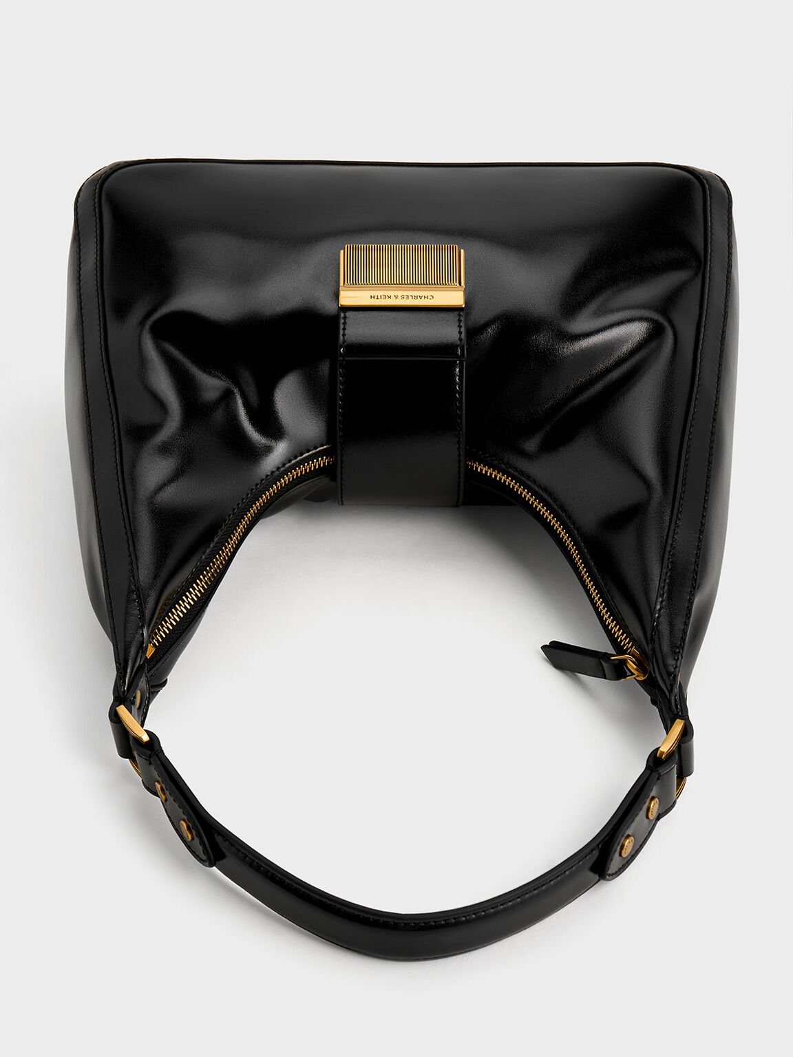 Charlot Hobo Bag, Black, hi-res