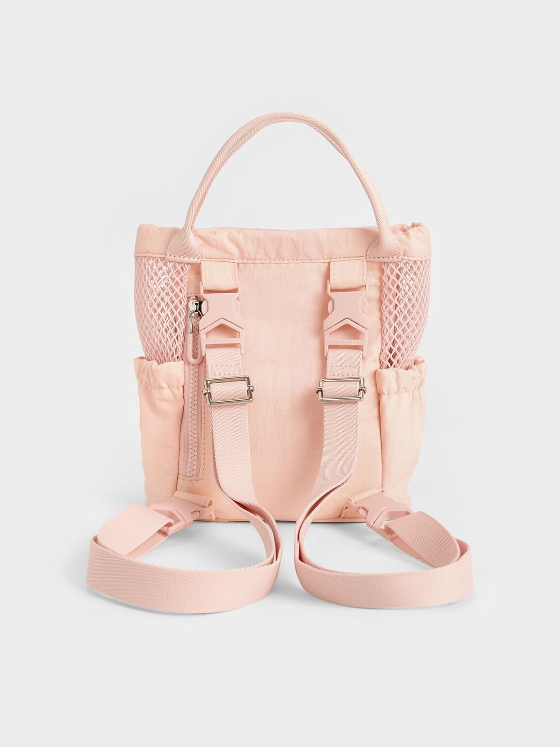 Terra Mesh & Nylon Multi-Way Bag, Light Pink, hi-res