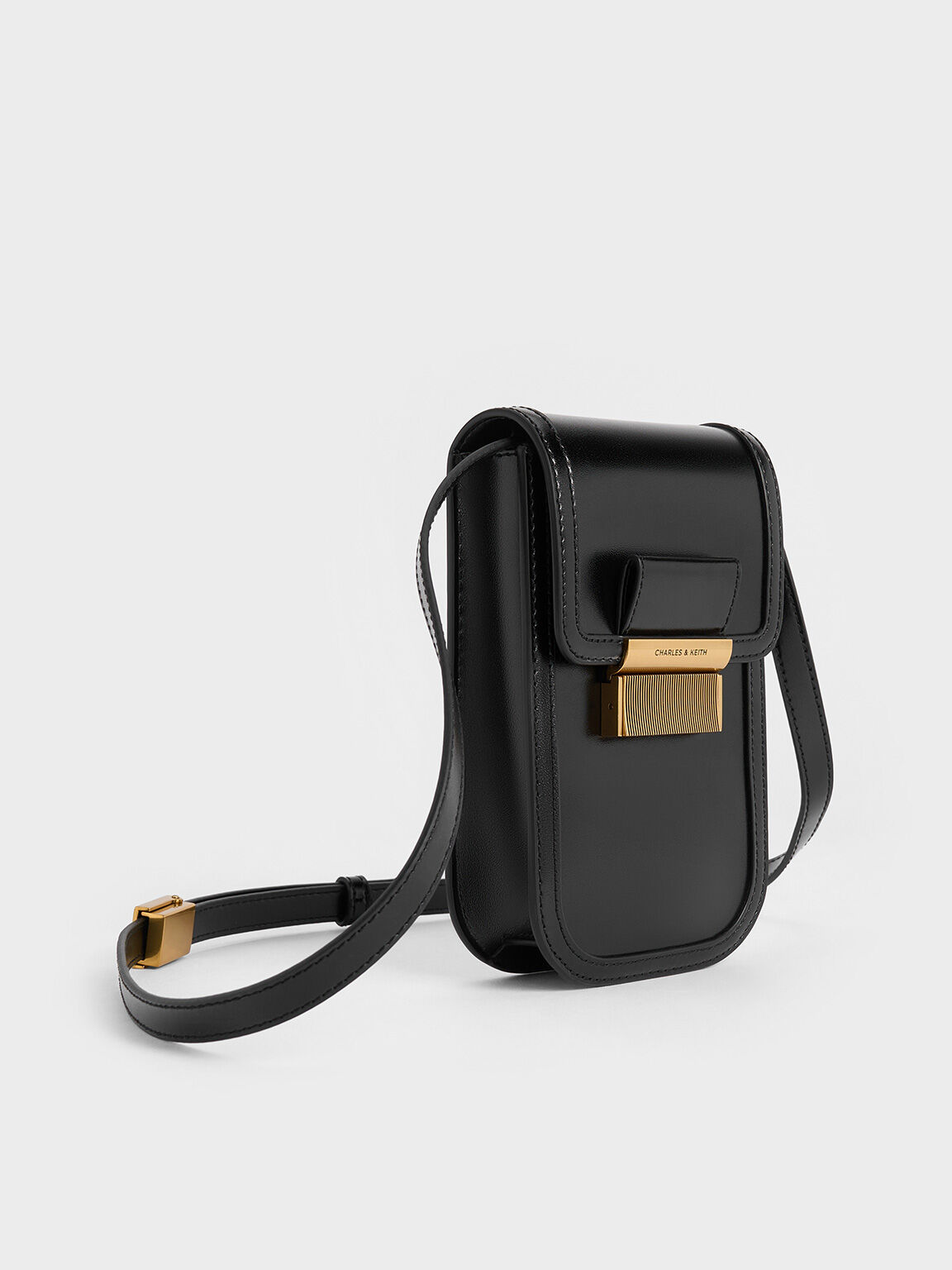 Mini Charlot Elongated Crossbody Bag, Black, hi-res