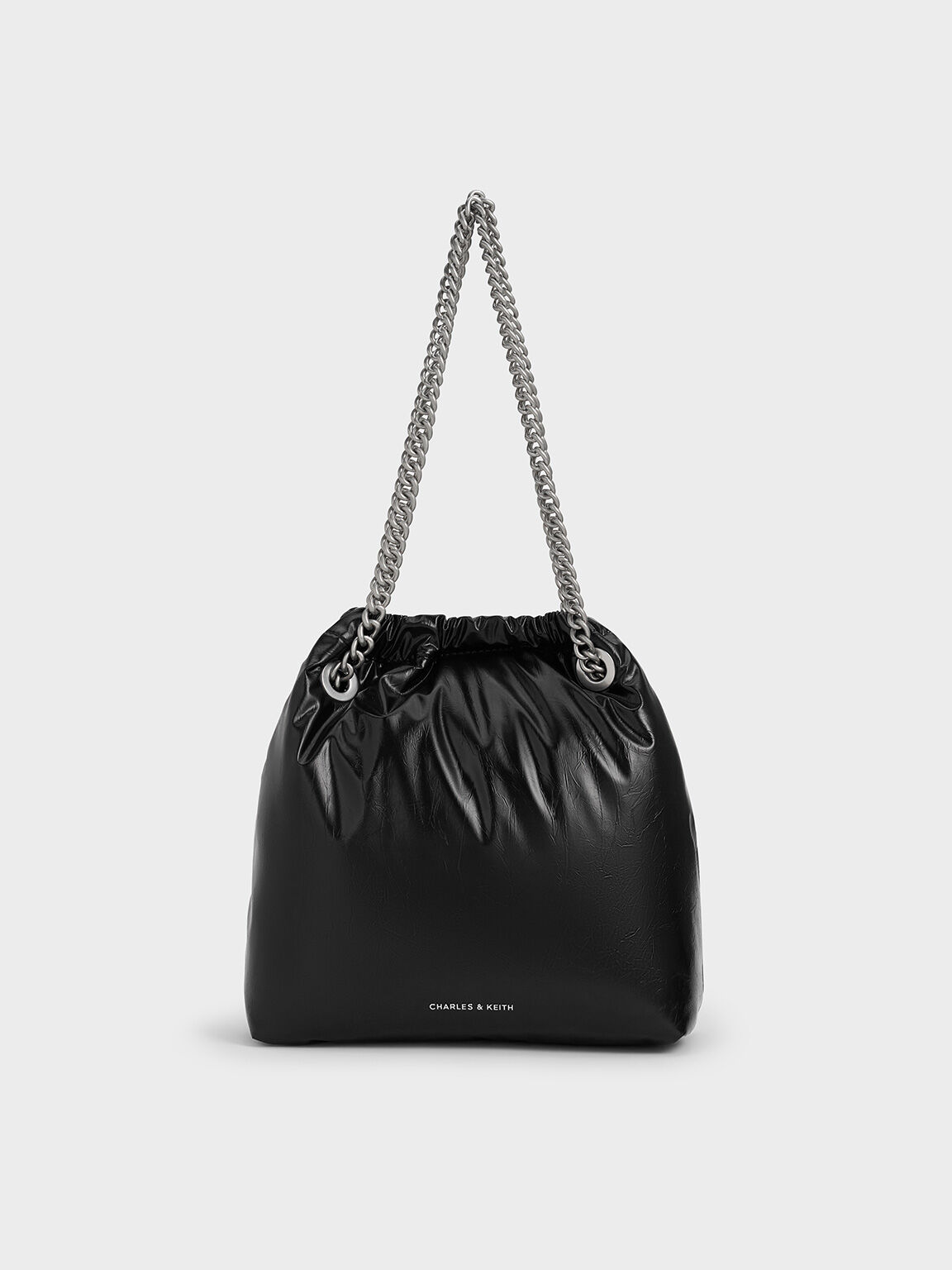 Caia Chain-Handle Tote Bag, Noir, hi-res