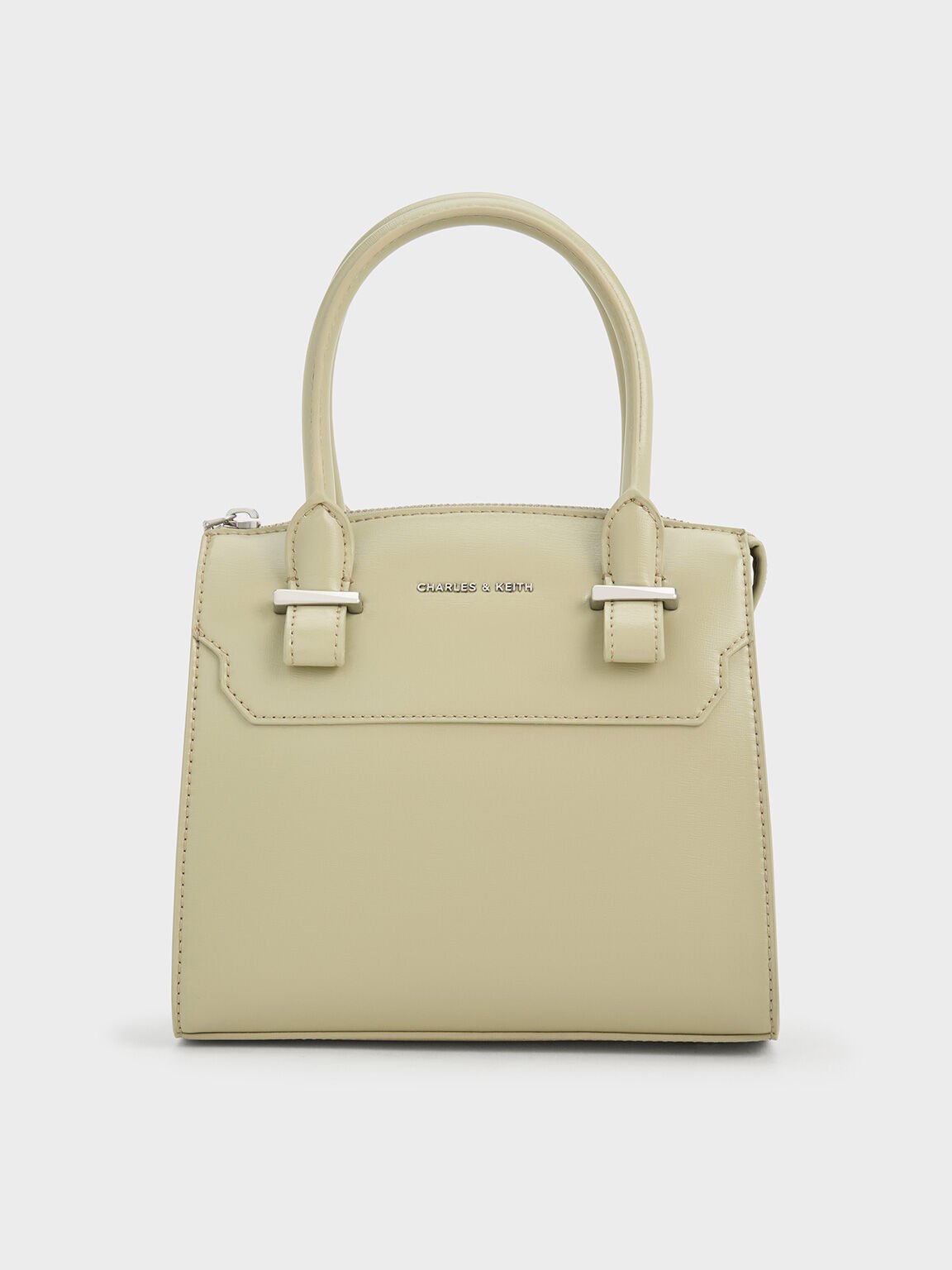 Temmie Structured Tote Bag, Sage Green, hi-res