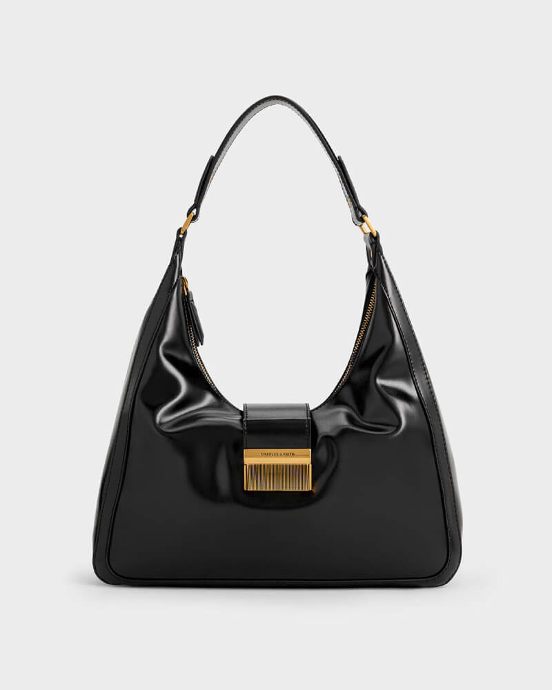 Women’s Charlot hobo bag in black - CHARLES & KEITH TH