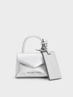 Women’s Andromeda micro bag charm in silver – CHARLES & KEITH TH