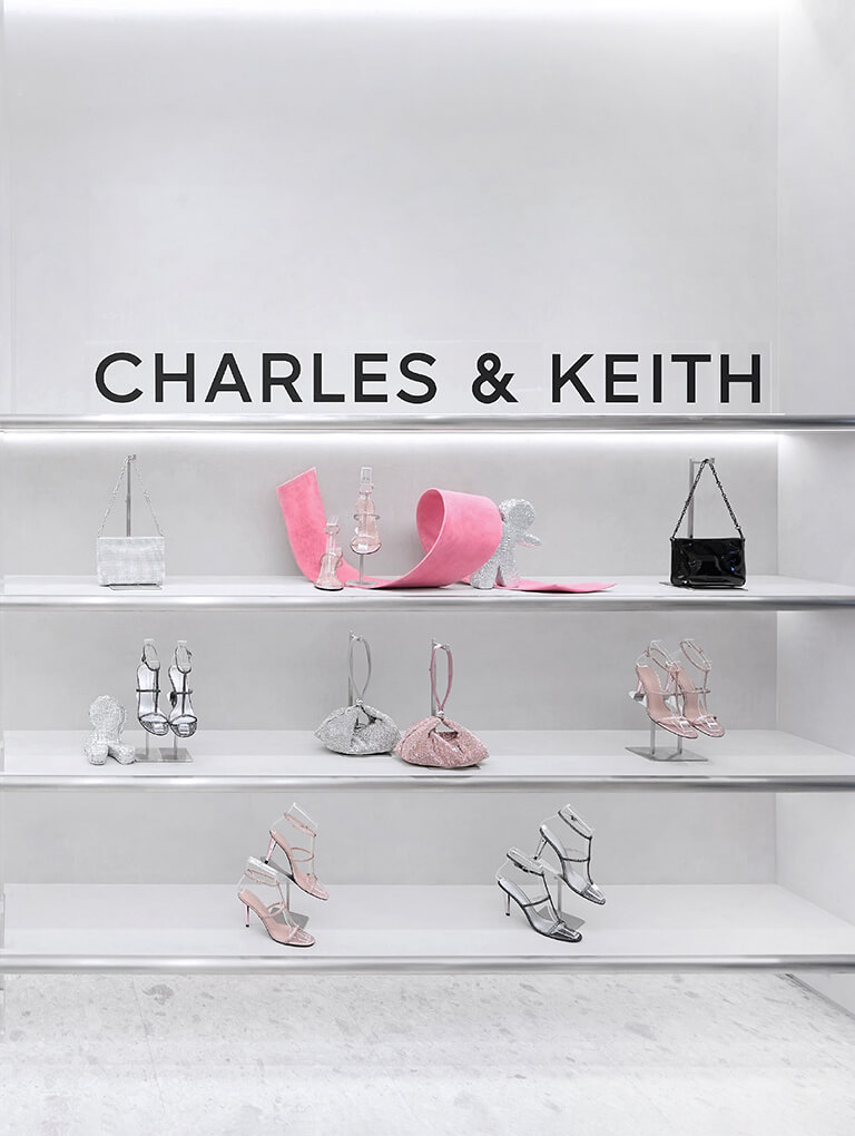 The Holiday collection display in the One Bangkok store — CHARLES & KEITH