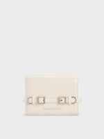 Women’s Sloane chain-handle wallet in cream – CHARLES & KEITH TH