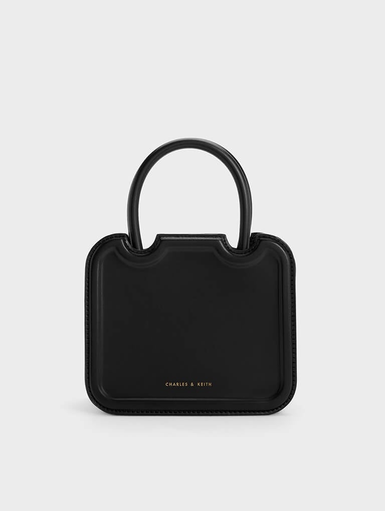 Women’s Perline Sculptural Tote Bag in black – CHARLES & KEITH