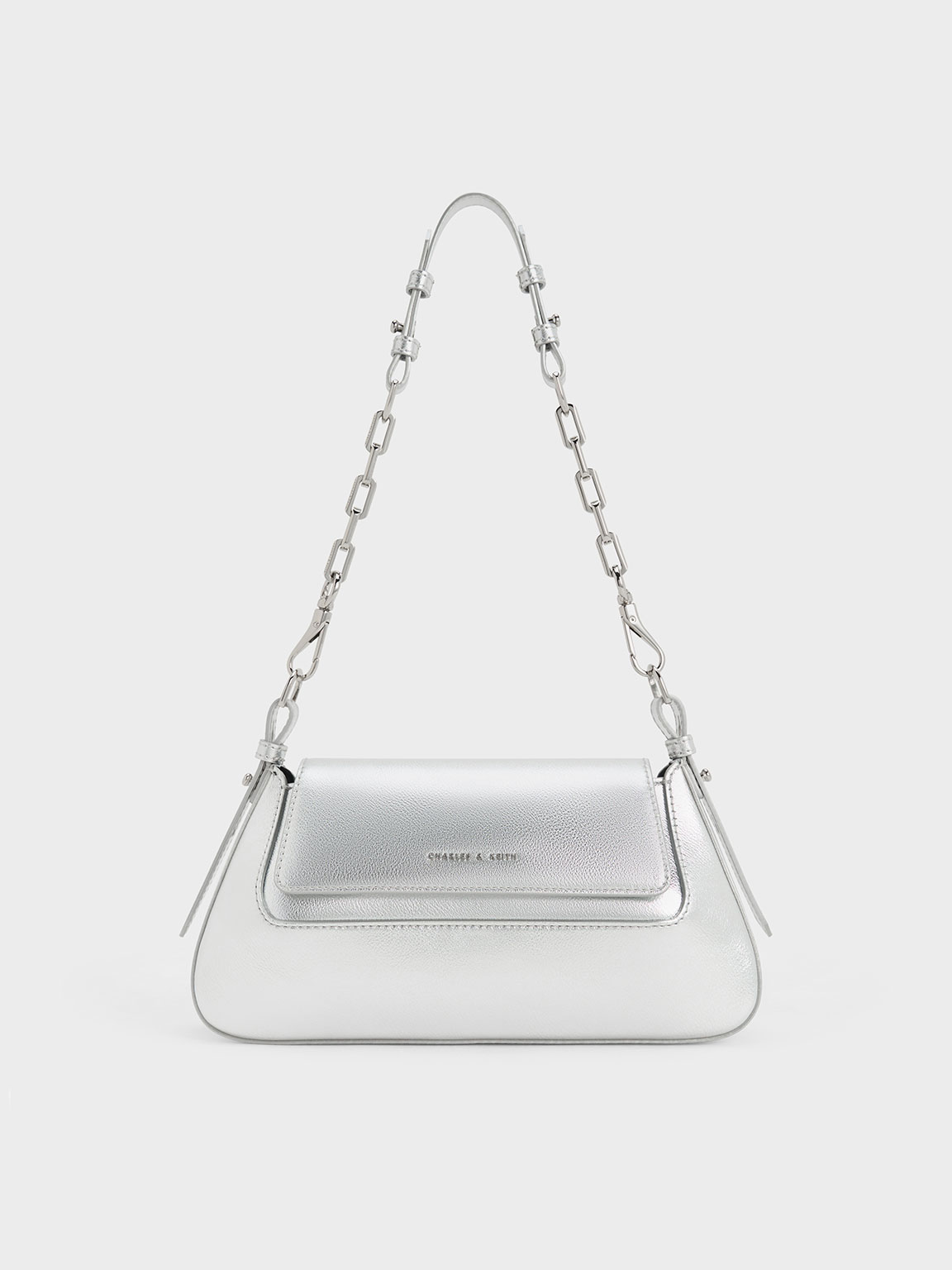 Silver over the outlet shoulder bag