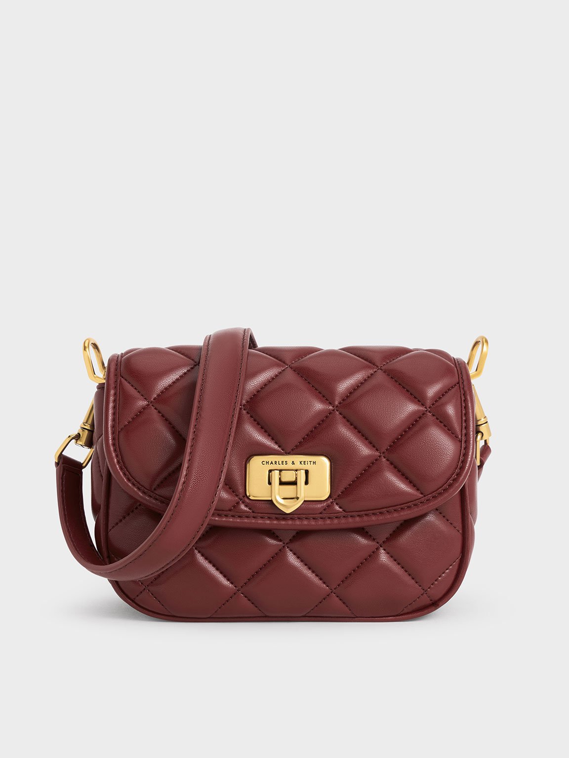 Burgundy quilted clearance bag