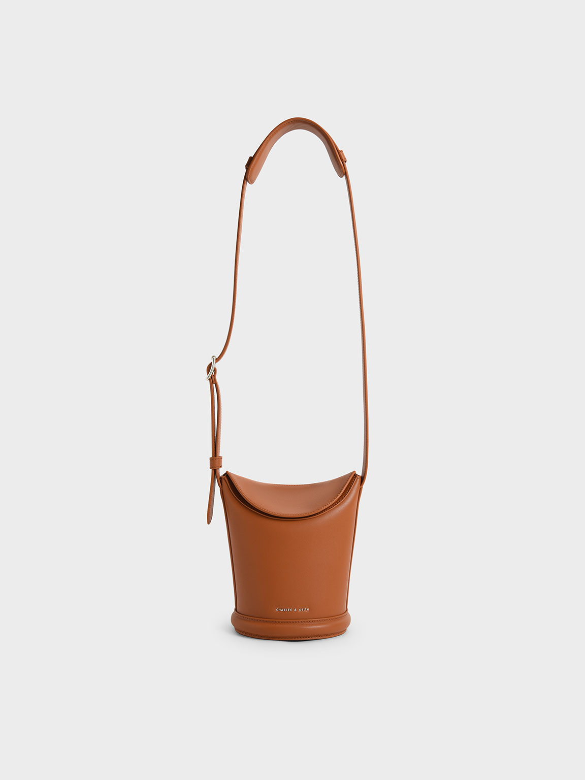 Cognac Aurea Long Bucket Bag - CHARLES & KEITH TH