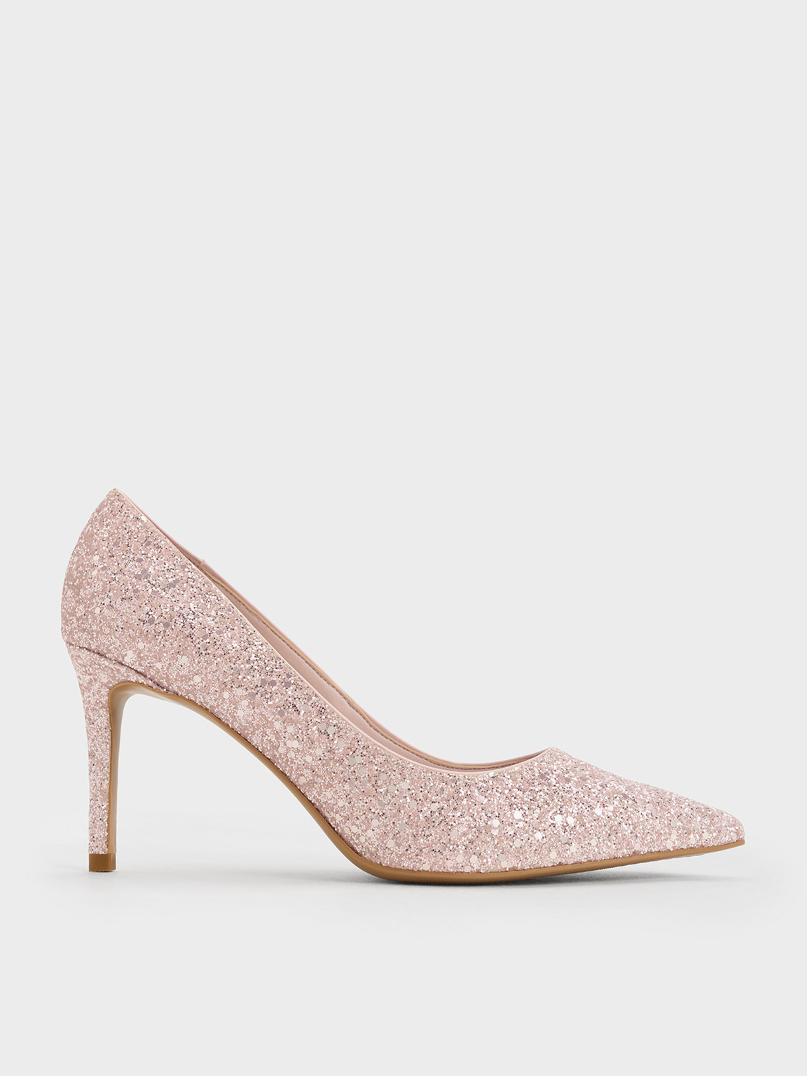 Charles and keith deals pink heels