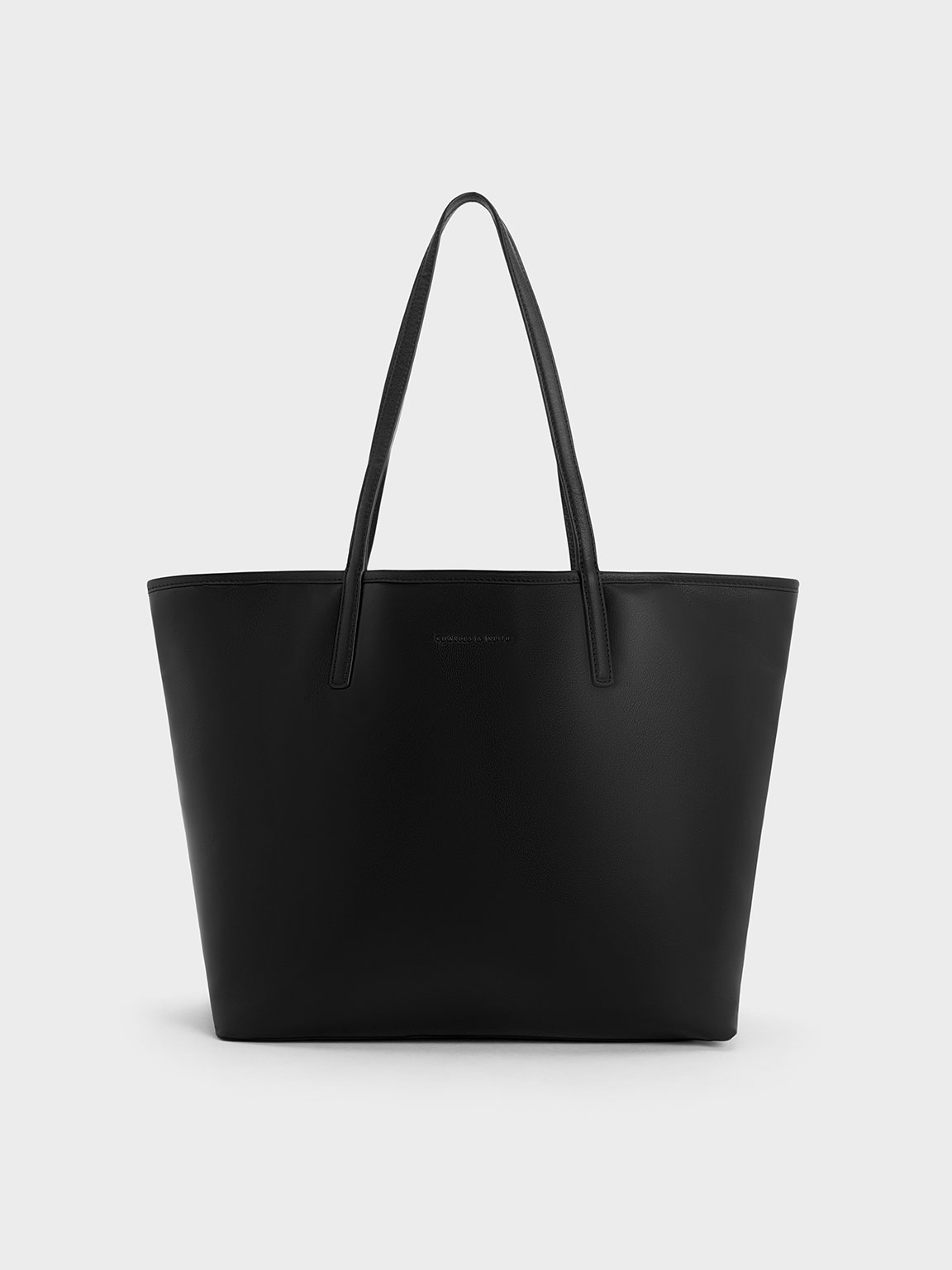 Jet Black Sianna Tote Bag - CHARLES & KEITH TH